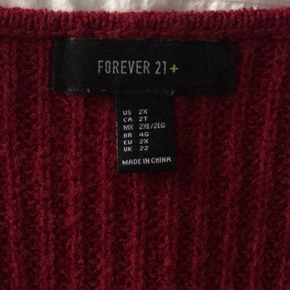 Thick Knit Sweater - Red - Picture 2 of 2